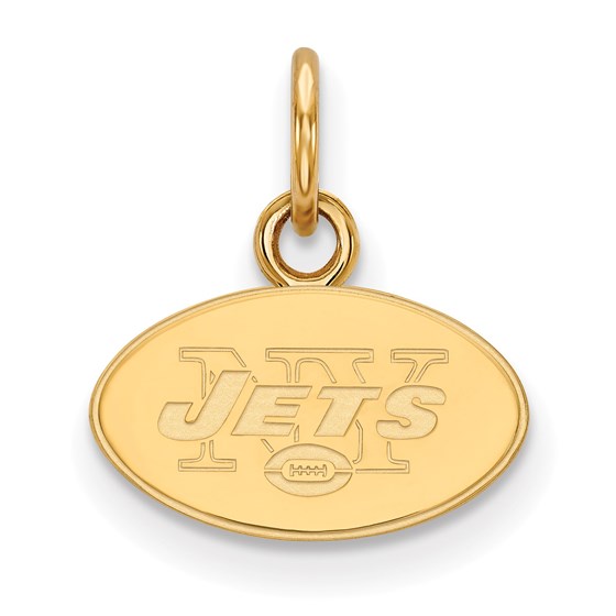 Gold-Plated Sterling Silver New York Jets XS Pendant Gold-Plated Sterling Silver New York Jets XS Pendant